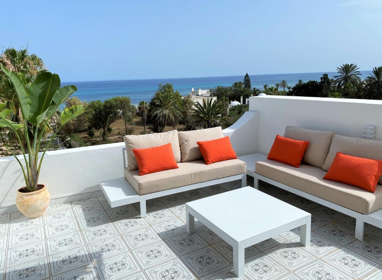 Roof Top Pied Dans L'Eau Panoramic View, 80 Meters From Seaside Hammamet Exterior foto