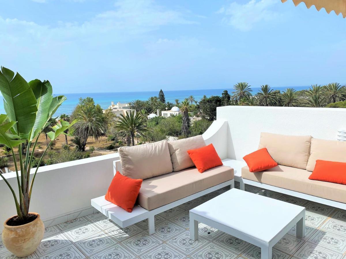 Roof Top Pied Dans L'Eau Panoramic View, 80 Meters From Seaside Hammamet Exterior foto
